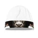 Bull Portrait Print Beanie