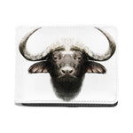 Bull Portrait Print Bifold Wallet