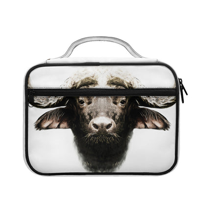 Bull Portrait Print Briefcase Bible Bag
