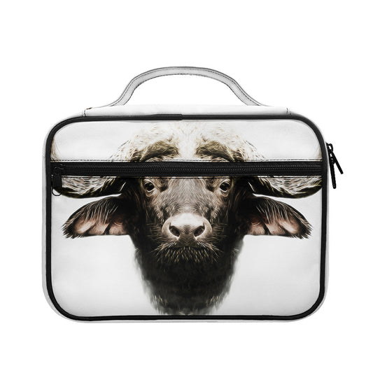 Bull Portrait Print Briefcase Bible Bag