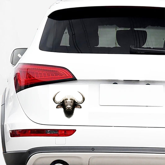 Bull Portrait Print Car Sticker