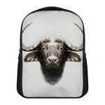Bull Portrait Print Casual Backpack