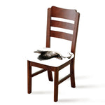 Bull Portrait Print Chair Cushion Cover