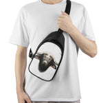 Bull Portrait Print Chest Bag