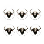 Bull Portrait Print Coaster Set