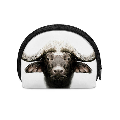 Bull Portrait Print Coin Purse