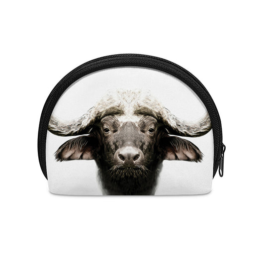 Bull Portrait Print Coin Purse
