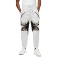 Bull Portrait Print Cotton Sweatpants