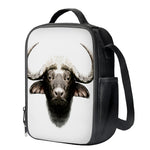Bull Portrait Print Crossbody Lunch Bag