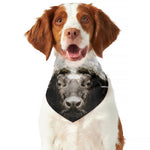 Bull Portrait Print Dog Bandana