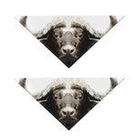 Bull Portrait Print Dog Bandana