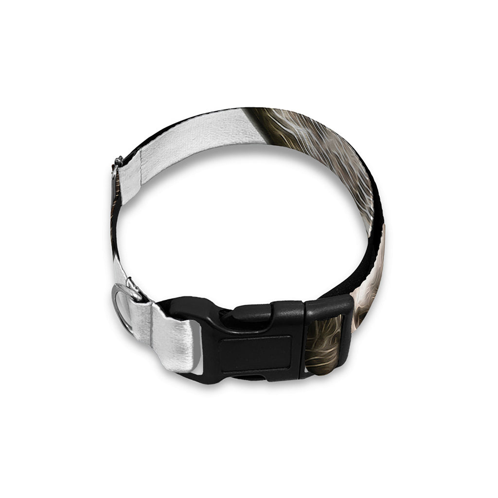 Bull Portrait Print Dog Collar