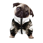 Bull Portrait Print Dog Zip Up Jacket