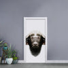 Bull Portrait Print Door Sticker