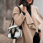 Bull Portrait Print Double Strap Bible Bag