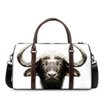 Bull Portrait Print Duffle Bag