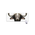 Bull Portrait Print Extended Mouse Pad