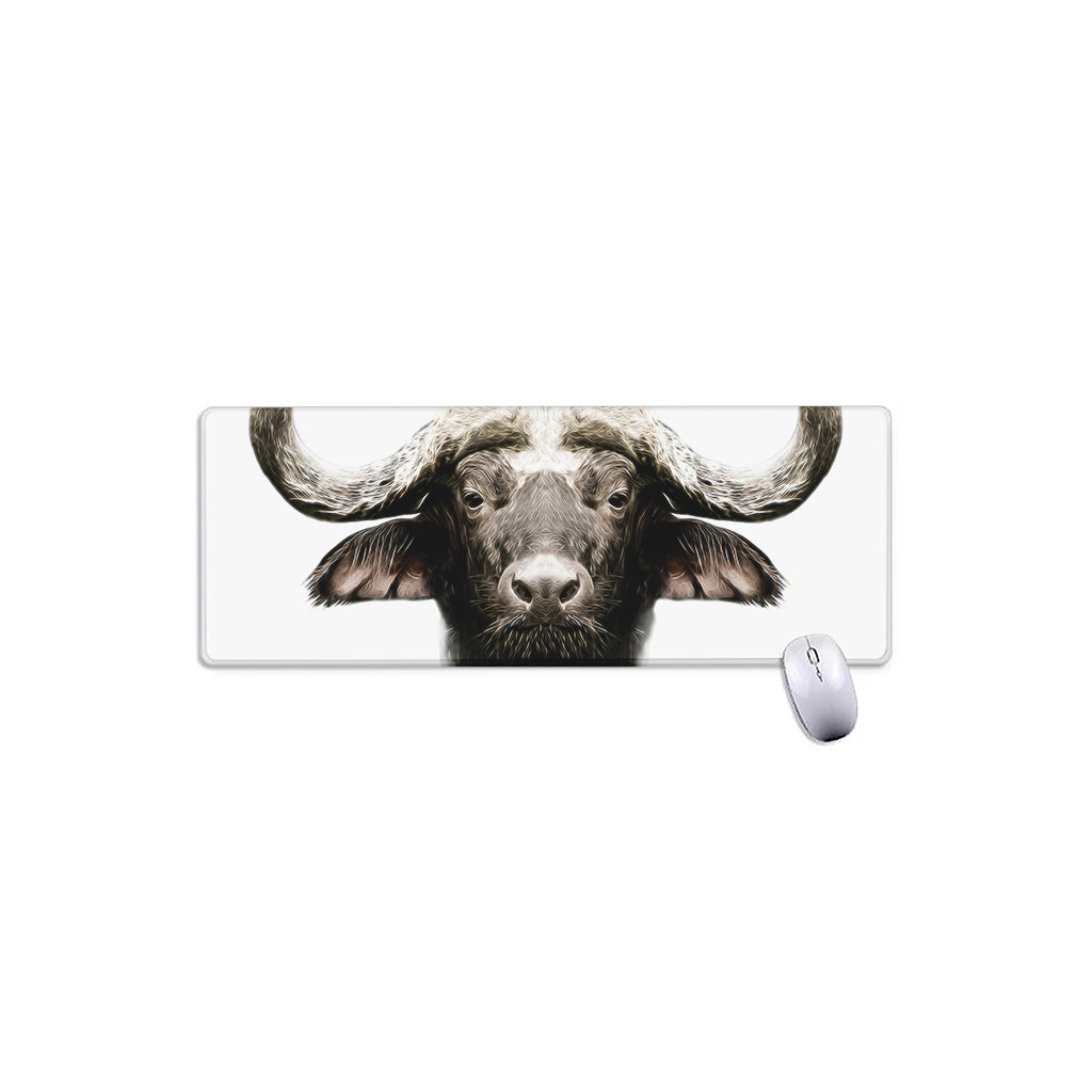 Bull Portrait Print Extended Mouse Pad