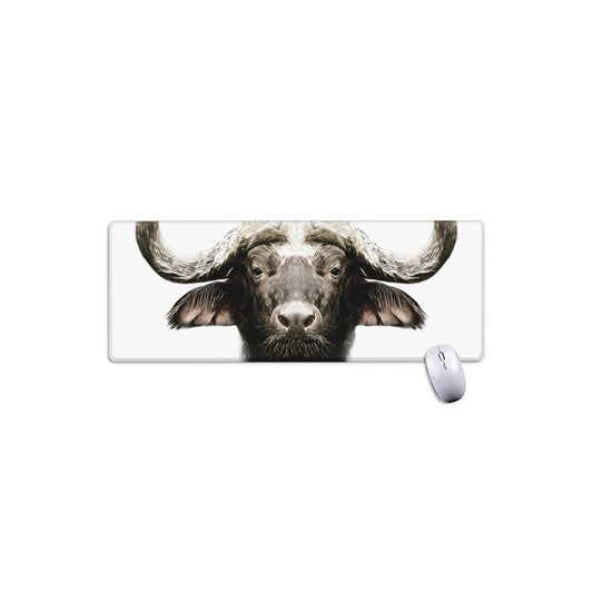 Bull Portrait Print Extended Mouse Pad