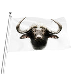 Bull Portrait Print Flag
