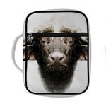Bull Portrait Print Front Pocket Bible Bag
