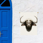 Bull Portrait Print Garden Flag