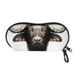 Bull Portrait Print Glasses Case