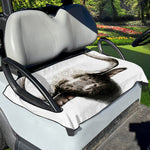 Bull Portrait Print Golf Cart Seat Cover