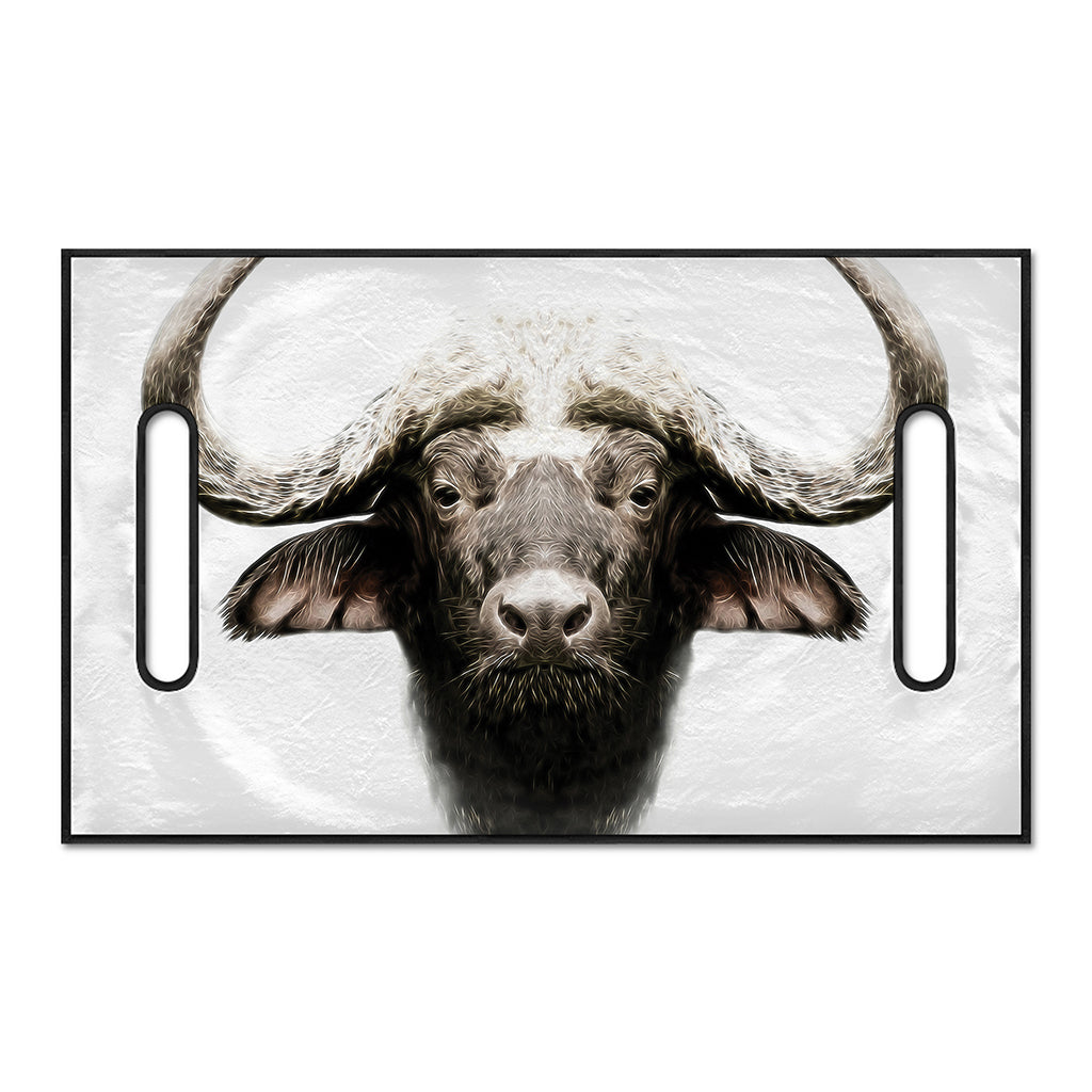 Bull Portrait Print Golf Cart Seat Cover