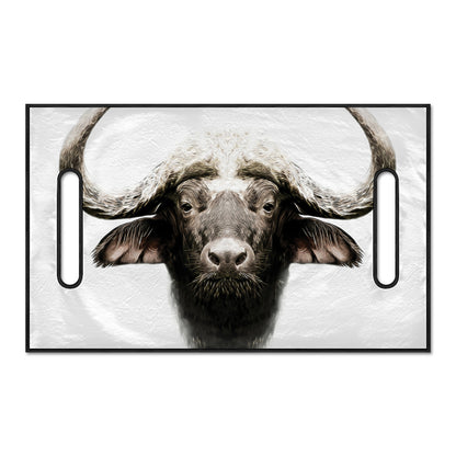 Bull Portrait Print Golf Cart Seat Cover