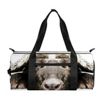 Bull Portrait Print Gym Bag