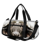 Bull Portrait Print Gym Bag