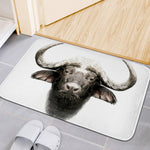 Bull Portrait Print Indoor Door Mat