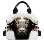 Bull Portrait Print Insulated Lunch Bag