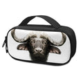 Bull Portrait Print Portable Cooler Travel Case