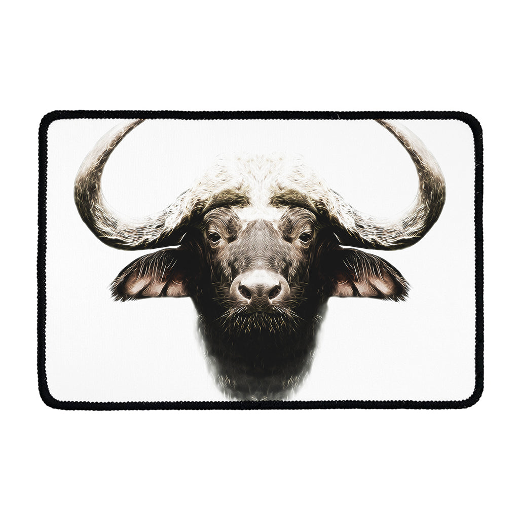Bull Portrait Print Kitchen Mat