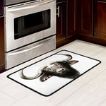 Bull Portrait Print Kitchen Mat