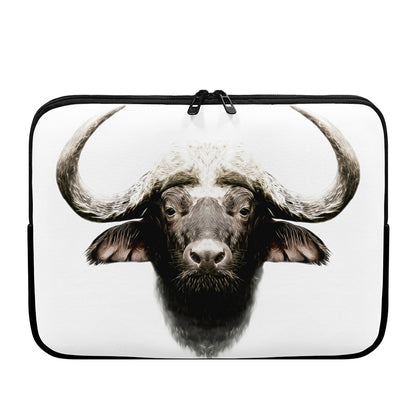 Bull Portrait Print Laptop Sleeve