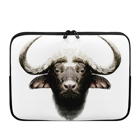 Bull Portrait Print Laptop Sleeve