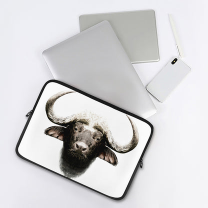 Bull Portrait Print Laptop Sleeve