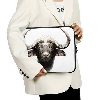 Bull Portrait Print Laptop Sleeve