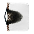 Bull Portrait Print Leather Bible Cover