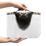 Bull Portrait Print Leather Bible Cover