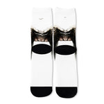 Bull Portrait Print Long Socks