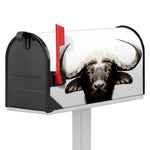 Bull Portrait Print Mailbox Cover