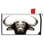 Bull Portrait Print Mailbox Cover