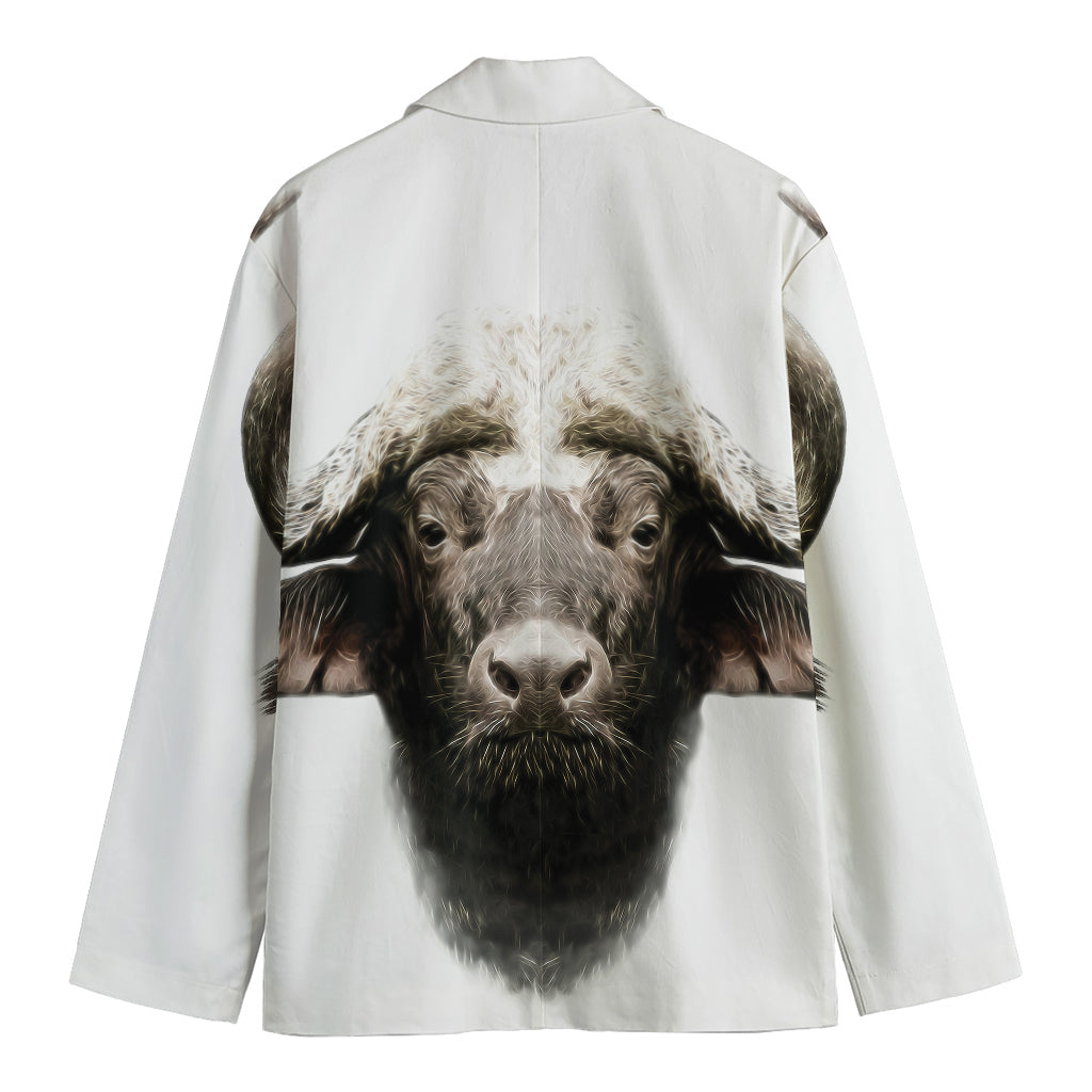 Bull Portrait Print Men's Blazer