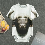 Bull Portrait Print Men's Bodysuit