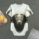 Bull Portrait Print Men's Bodysuit