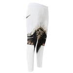 Bull Portrait Print Men's Compression Pants